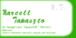 marcell tapaszto business card
